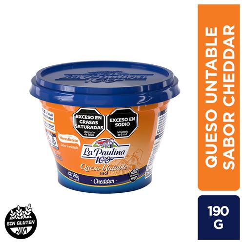 Queso Untable LA PAULINA Cheddar 190 Gr