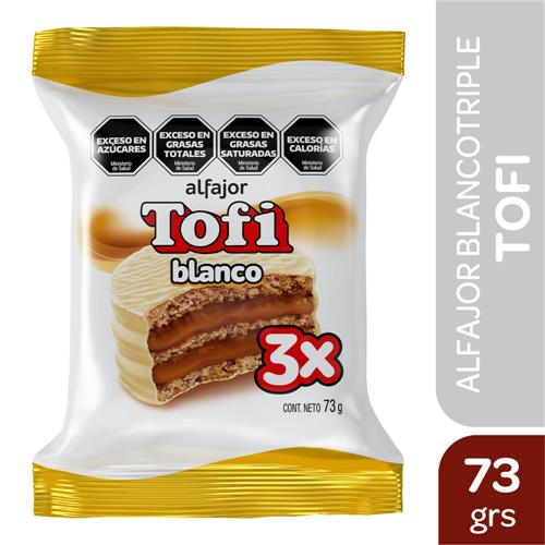 Alfajor Triple Blanco TOFI 73g