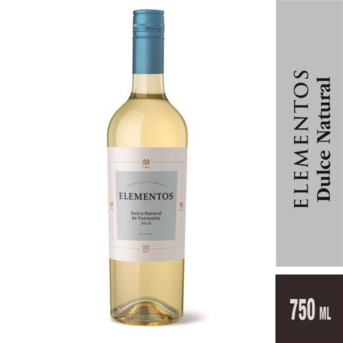 Vino Torrontes Dce. Natural ELEMENTOS Bot 750 Cmq
