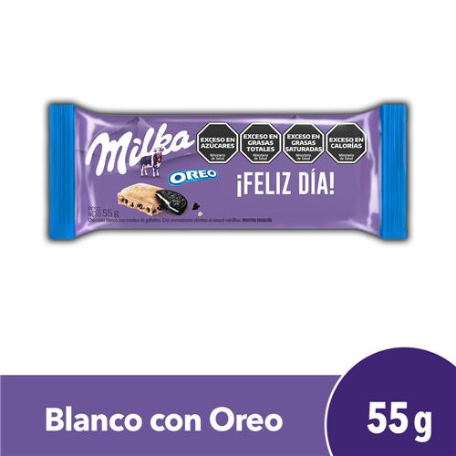 Chocolate MILKA Oreo Blanco 55g