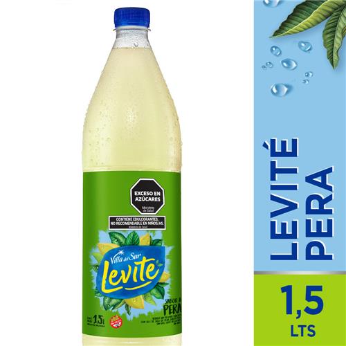 Agua Saborizada VILLA DEL SUR LEVITE Pera Botella 1.5 L