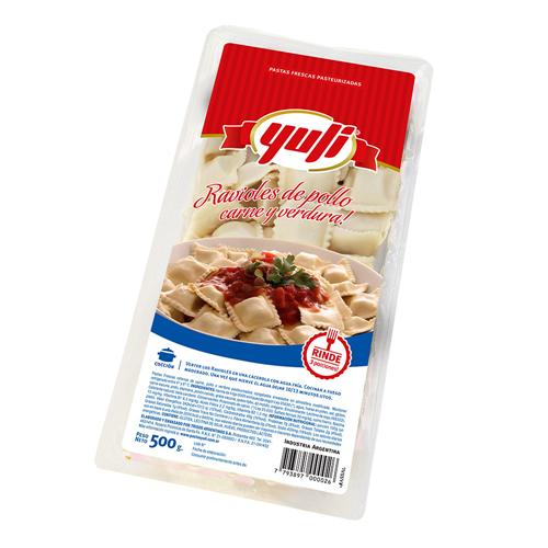 Ravioles De Pollo Carne Y Verdura YULI 500g