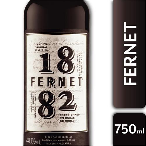 Fernet 1882 Botella 750 Cc