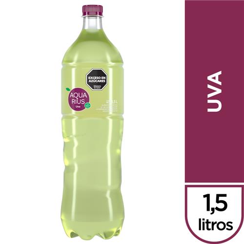 Agua Saborizada AQUARIUS Uva 1,5 Lt