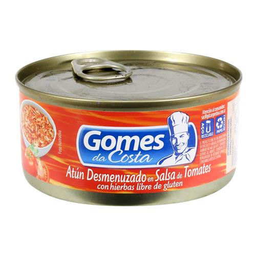 Atun GOMES DA COSTA Desmenuzado En Salsa De Tomate Lata 170 Gr