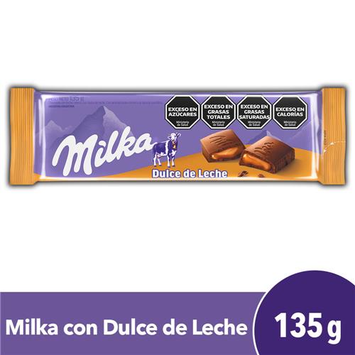 Chocolate MILKA Relleno Dulce De Leche 135g
