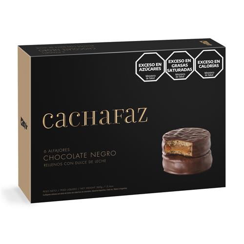 Alfajor Chocolate 60g CACHAFAZ 6u