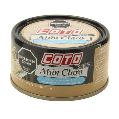 Atun Claro Al Natural Coto Lat 185 Grm