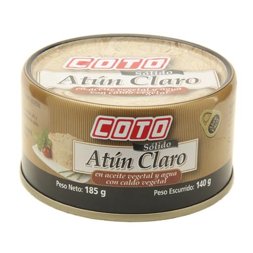 Atun Claro En Aceite Y Agua Coto Lat 185 Grm