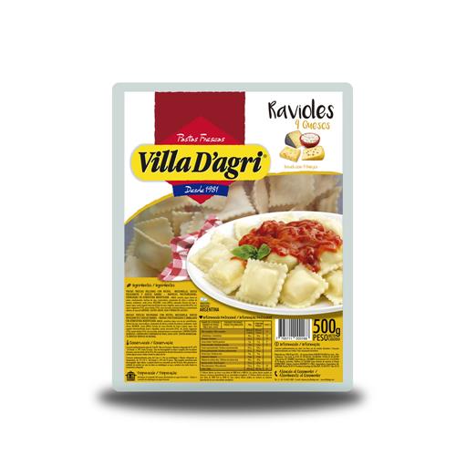 Ravioles 4 Quesos VILLA DAGRI 500g