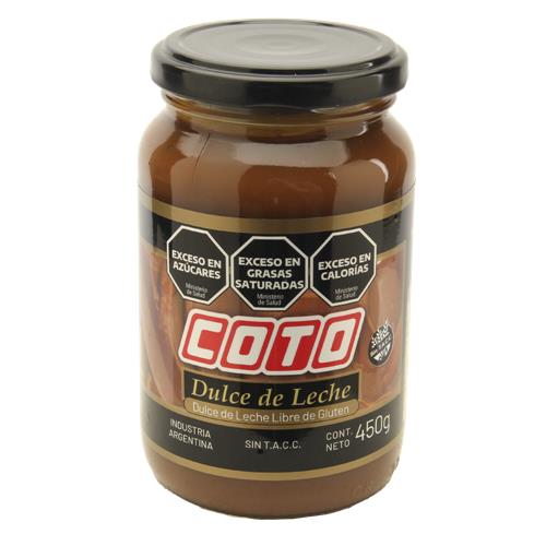 Dulce De Leche COTO Frasco 450 Gr
