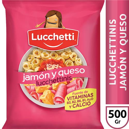 Capelettini LUCCHETTI Jamón Y Queso Paquete 500 Gr