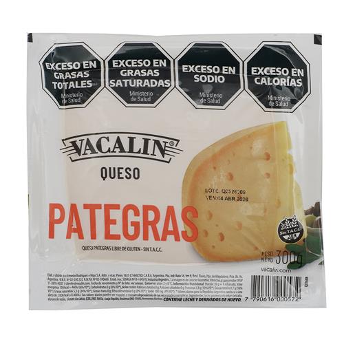 Queso Pategras Vacalin Paq 300 Grm