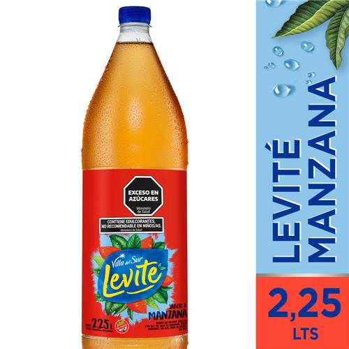Agua Saborizada VILLA DEL SUR LEVITE Manzana Botella 2.25 L