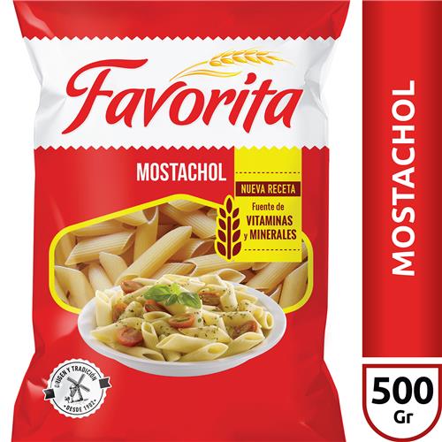 Mostachol FAVORITA Paquete 500 Gr