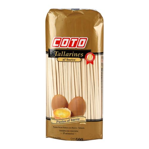 Tallarin COTO Al Huevo Paquete 500 Gr
