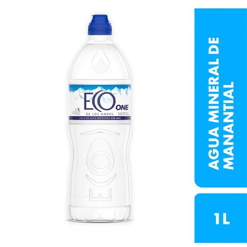 Agua Mineral Natural De Manantial Eco De Los Andes One 1 L