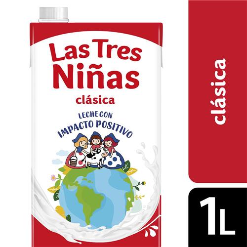Leche Larga Vida Entera LAS TRES NIÑAS Ttb 1l