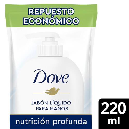 Jabón Liquido Para Manos DOVE Nutrición Profunda Refill 220 Ml