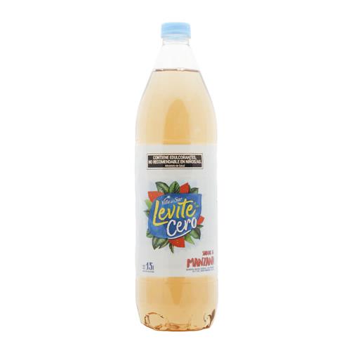 Agua Saborizada VILLA DEL SUR LEVITE Cero Manzana Botella 1.5 L