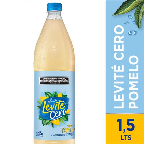 Agua Saborizada VILLA DEL SUR LEVITE Cero Pomelo Botella 1.5 L