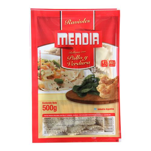 Ravioles De Pollo Y Verdura MENDIA 500g