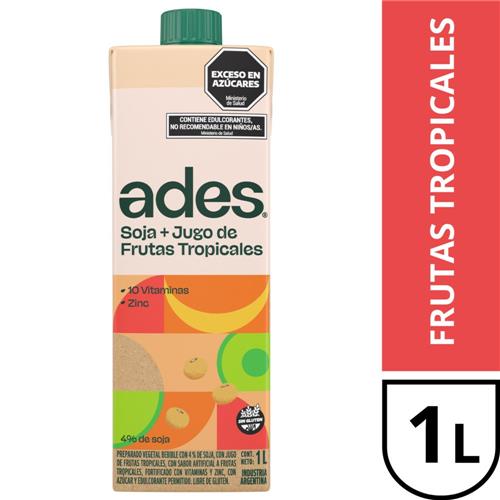 ADES Soja + Jugo De Frutas Tropicales 1 Lt