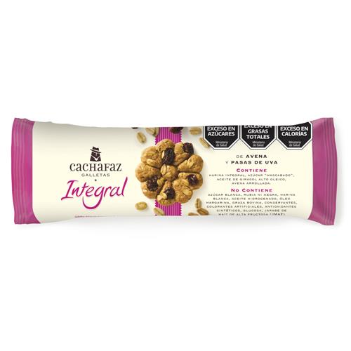 Galletitas De Avena Y Pasas De Uva CACHAFAZ 225g