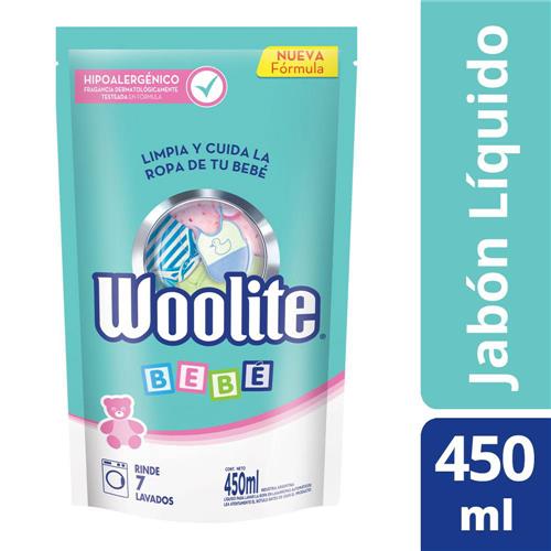 WOOLITE Jabón Líquido Para Ropa De Bebé En Máquina Repuesto 450ml