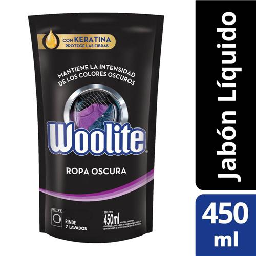 WOOLITE Jabón Líquido Para Ropa Oscura En Máquina Repuesto 450ml