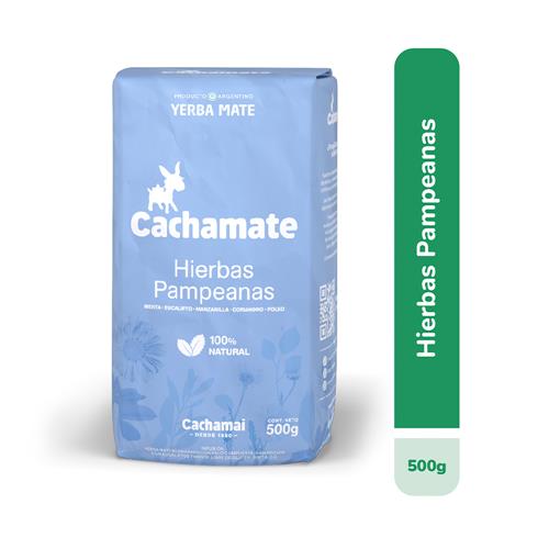 Yerba Mate CACHAMATE Hierbas Pampeanas Paquete 500 Gr