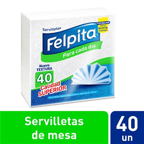 Servilletas FELPITA De Mesa 33x30 Paquete 40 Unidades