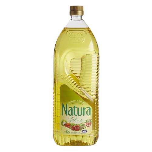 Aceite Mezcla Girasol Y Oliva NATURA Botella 1.5 L