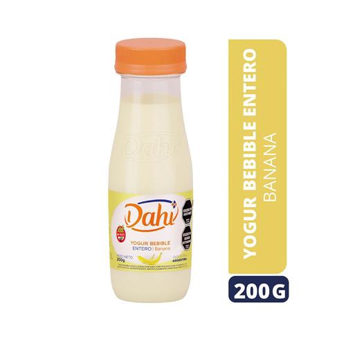 Yogur Entero DAHI Banana Bebible 200 Gr