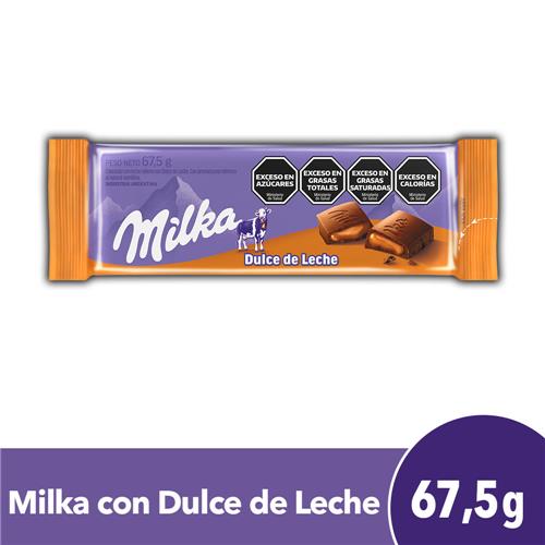 Chocolate MILKA Relleno Dulce De Leche 67,5g