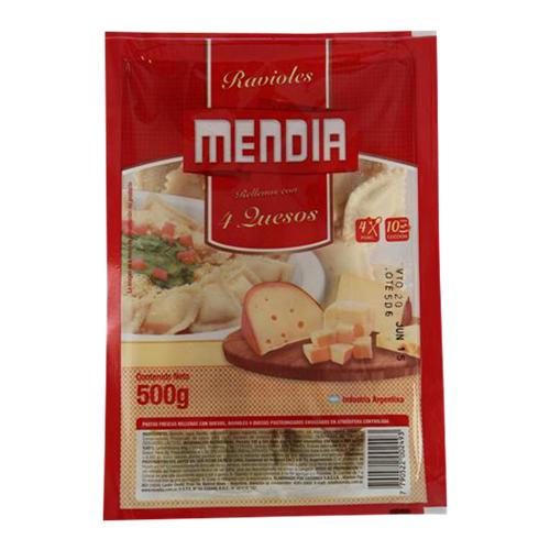 Ravioles Cuatro Quesos MENDIA 500g