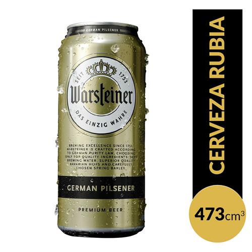 Cerveza Pilsener WARSTEINER Lata 473 Cc