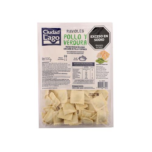 Ravioles Pollo Y Verdura CIUDAD DEL LAGO 500g