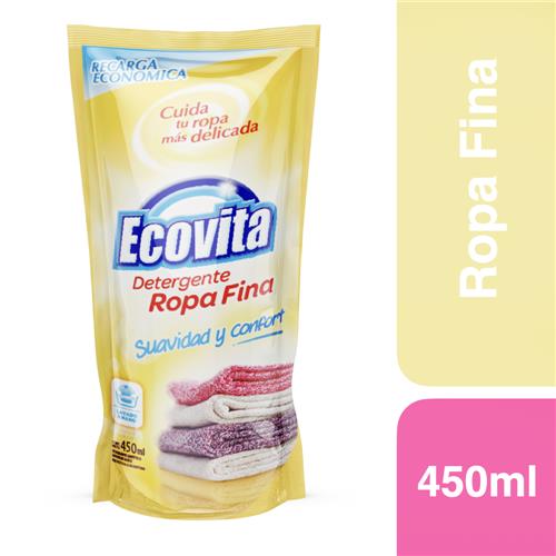 Detergente Ropa Fina ECOVITA Doypack 450 Ml