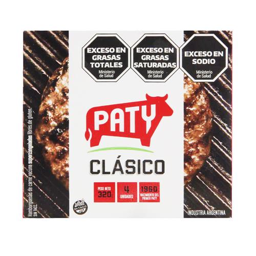 Hamburguesas PATY 4 Uni X 80 Gr Clásicas