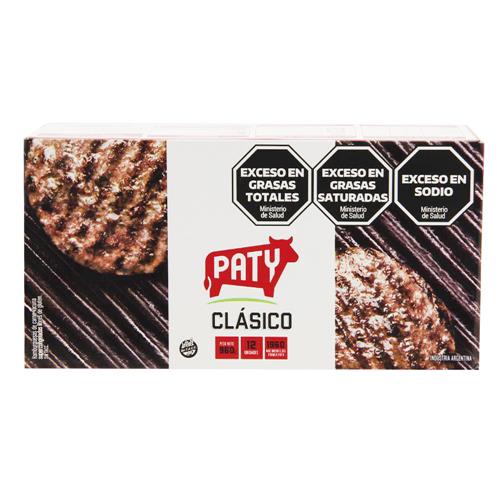 Hamburguesas PATY 12 Uni X 80 Gr Clásicas