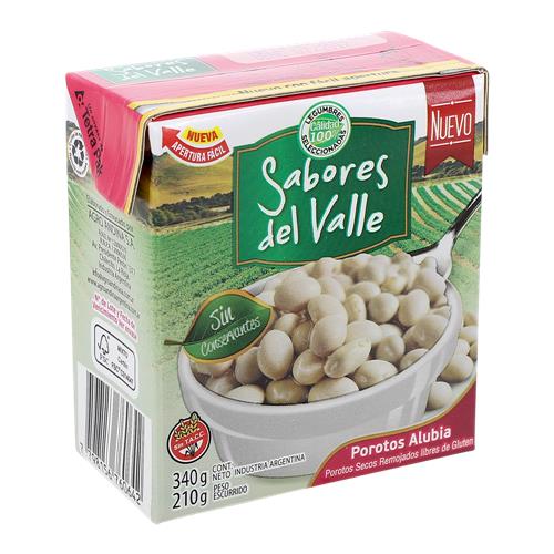 Porotos Secos Remojados Sabores Del Valle 340g