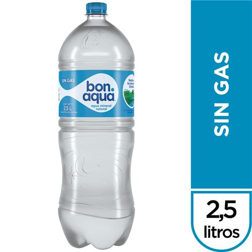 Agua Mineral BONAQUA Sin Gas 2,5 Lt