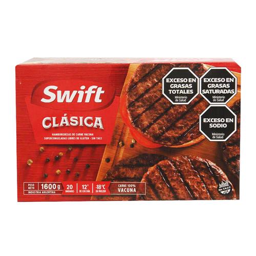 Hamburguesas SWIFT 20 Uni X 80 Gr Clásicas