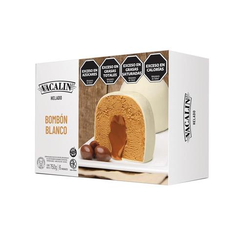 Bombón Helado Blanco Vacalin 750gr