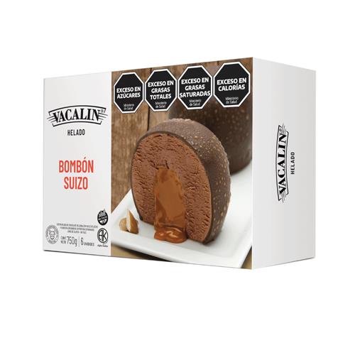 Bombon Helado Suizo Vacalin 750 Grm