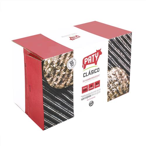 Hamburguesas PATY 20 Uni X 80 Gr Clásicas