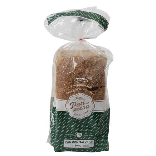 Pan Lacteado con Salvado 360g