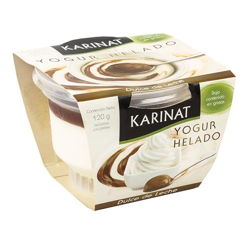 Yogurt Helado Dulce De Leche Karinat Pot 120 Grm