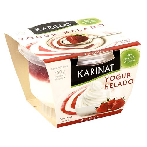 Yogurt Helado Frutilla Karinat Pot 120 Grm